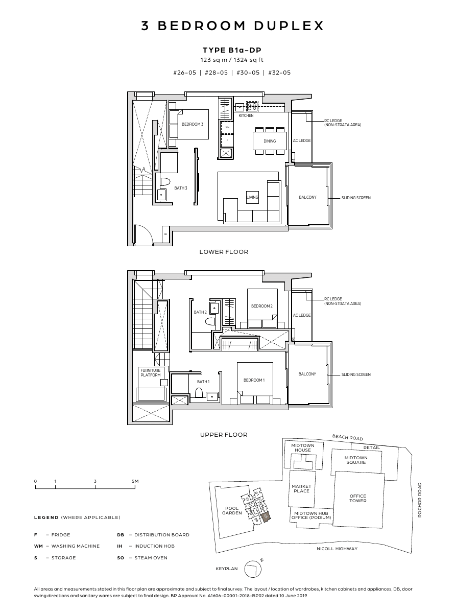3-Bedroom Duplex, Type B1a-DP