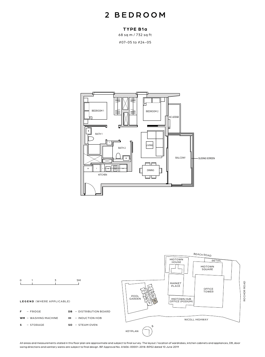 2-Bedroom, Type B1a