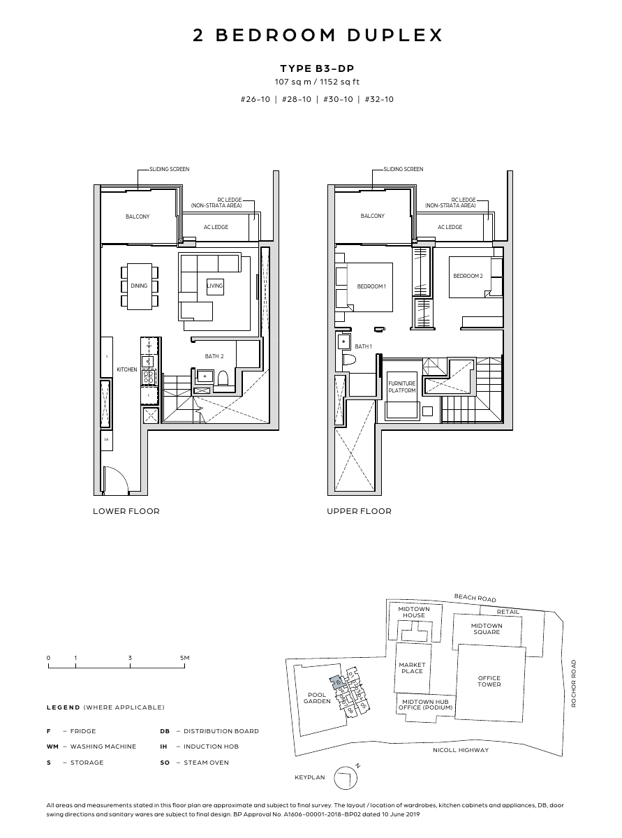 2-Bedroom Duplex, Type B3-DP